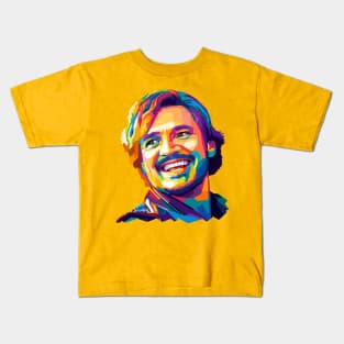 Pedro Pascal Wpap Pop Art Kids T-Shirt